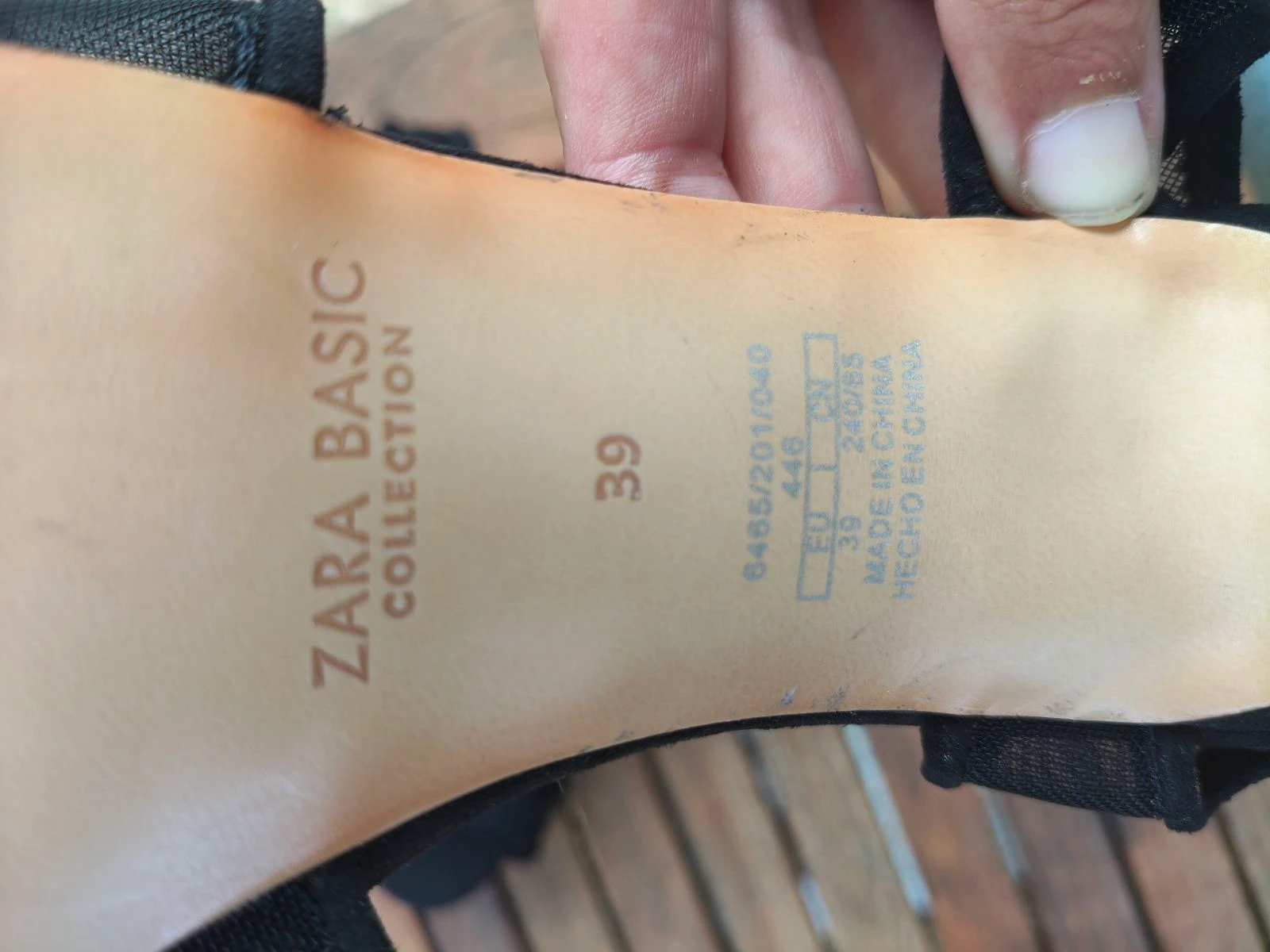 Zara-Hoge hakken sandalen met mesh dames 39 zwart zomer/herfst – photo 6